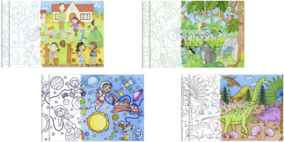 Rouleau coloriage Graffy Roll Avenue Mandarine